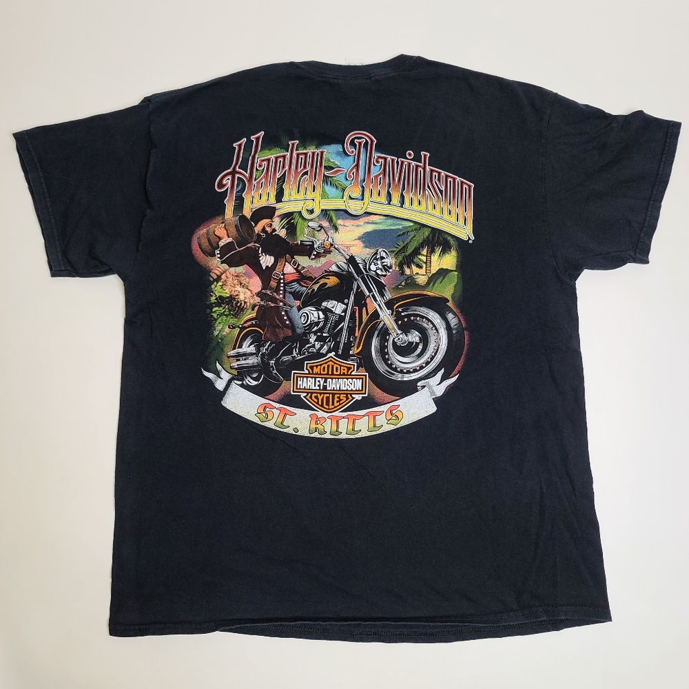 Vintage Harley-Davidson St. Kitts Pirate Bay shirt